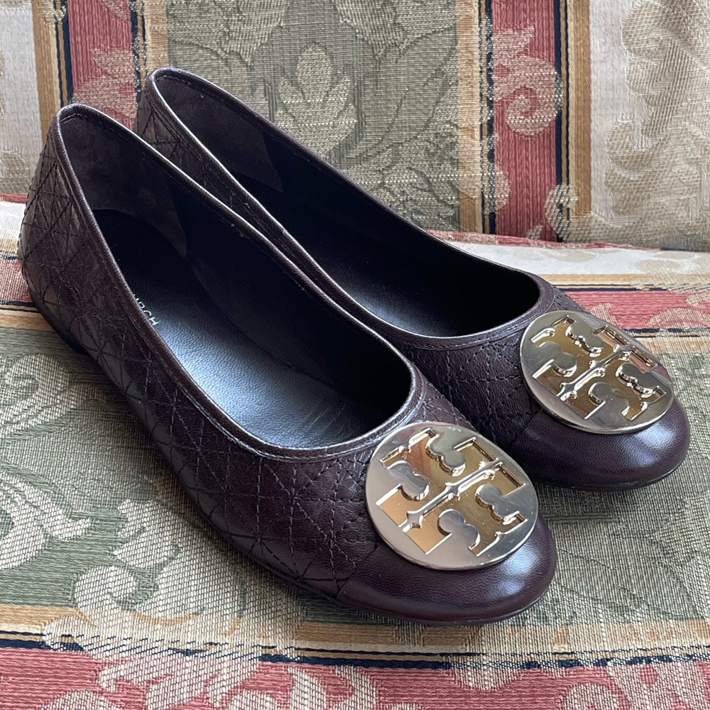 Tory Burch Claire Quilted Ballet Napa Leather